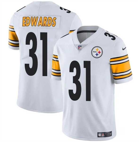 Men & Women & Youth Pittsburgh Steelers #31 Daijun Edwards White Vapor Untouchable Limited Football Stitched Jersey